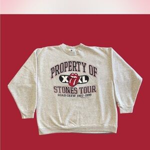 Vintage Rolling Stones Road Crew Crewneck